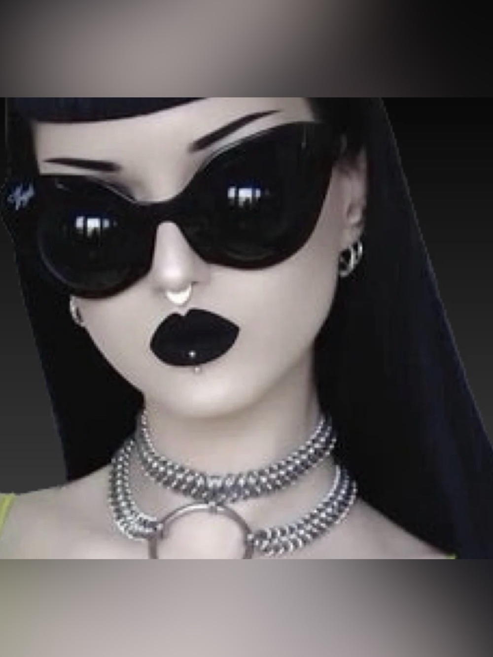 NIB Vulgati Glen Ivy Black Sunglasses
